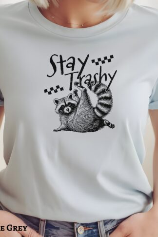 Stay Trashy Shirt,  Racoon Shirt, Meme Graphic T-Shirt, Raccoon Lover Gift, Raccoon Graphic Shirt, Meme Graphic Tee, Retro Funny Graphic Tee - Unisex Adult - T-Shirt, Sweatshirt, Hoodie & Tank Top
