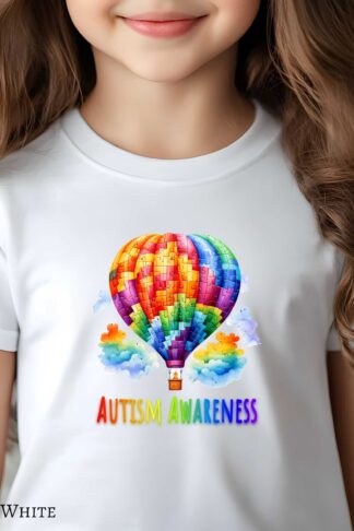 Autism Awareness t-shirt, Its Ok to be Different - Autism Support Apparel, Autism Acceptance, Neurodiversity tee, Autism Advocacy, Balloon Puzzle Autism, Autism Gift