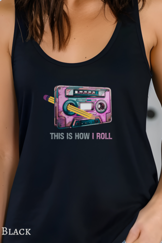80s Vintage Apparel, 90s tee, Retro Cassette tape Shirt, This is How I roll Shirt, T-Shirts & Sweaters!