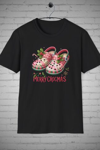Merry Crocmas Nurse Christmas T-shirt, RN Christmas T-Shirt