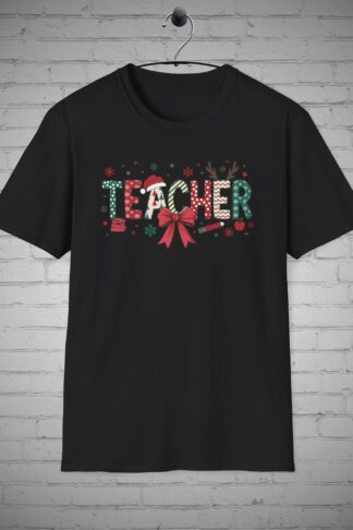 Teacher Christmas T-shirt, Educator Christmas tee
