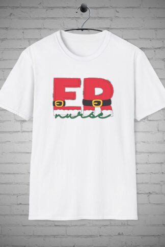 ER Nurse Christmas T-shirt, Emergency Dept RN Nurse Christmas tee